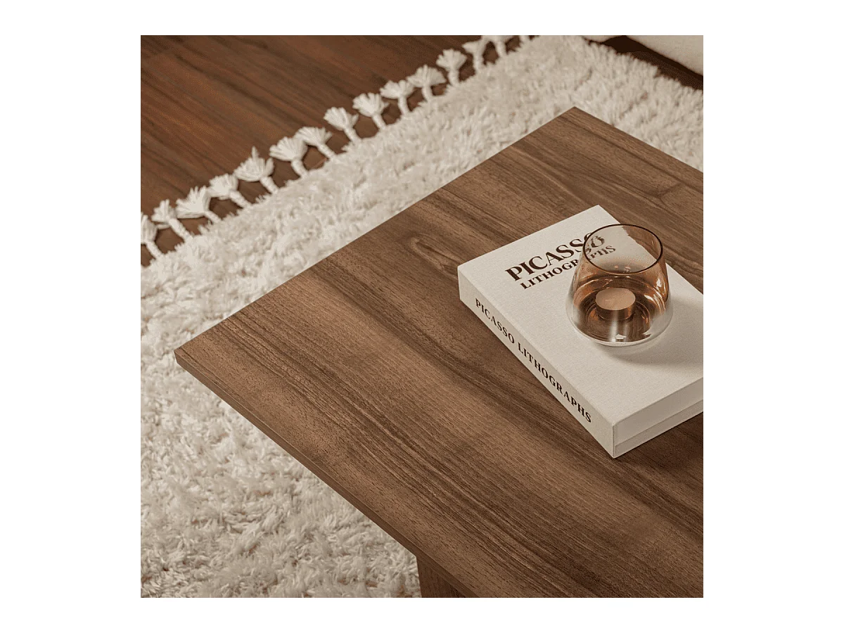 Tavolino con piano rettangolare L119 cm - SABIN