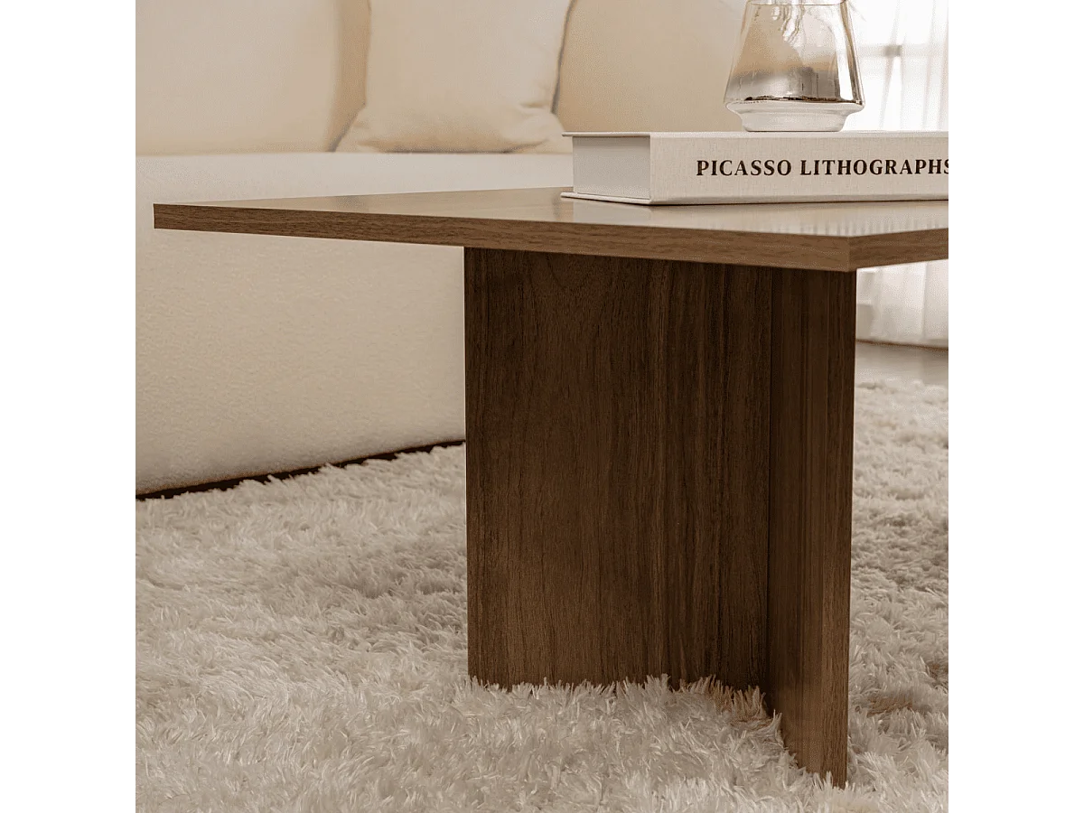 Salontafel met rechthoekig blad L119 cm - SABIN