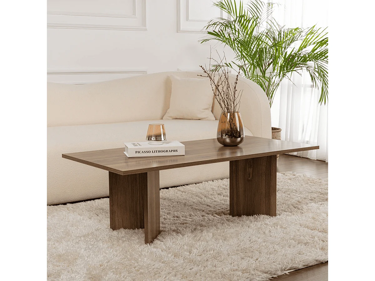 Salontafel met rechthoekig blad L119 cm - SABIN