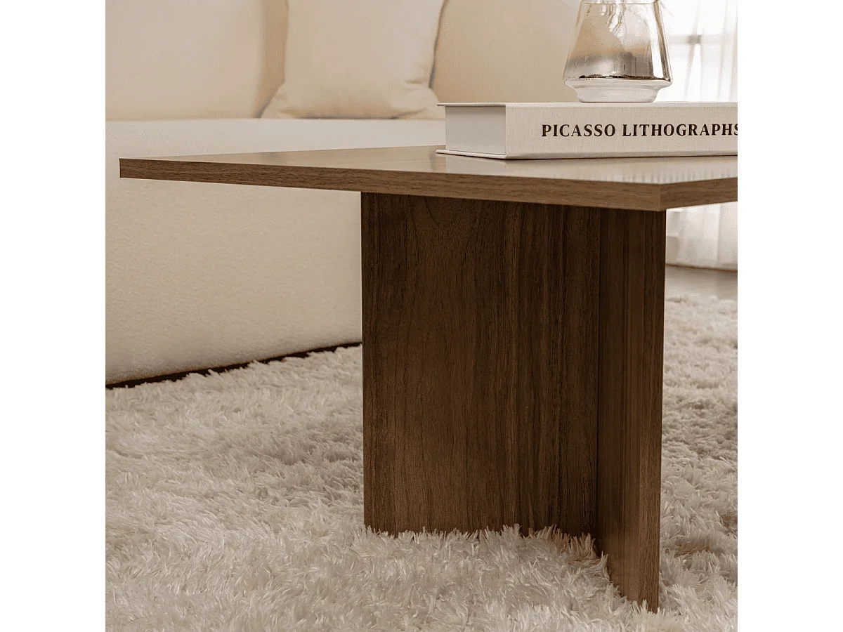 Salontafel met rechthoekig blad L119 cm - SABIN