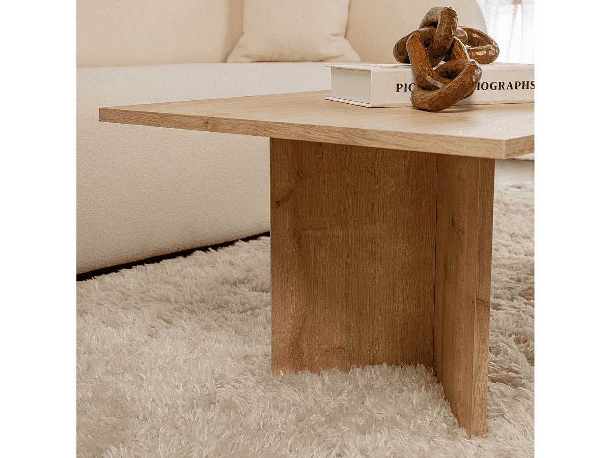 Salontafel met rechthoekig blad L119 cm - SABIN