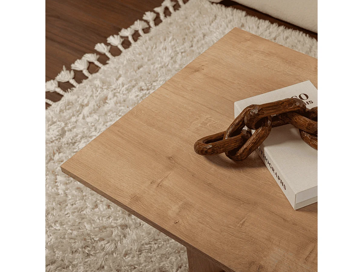 Table basse avec plateau rectangulaire L120 cm - SABIN
