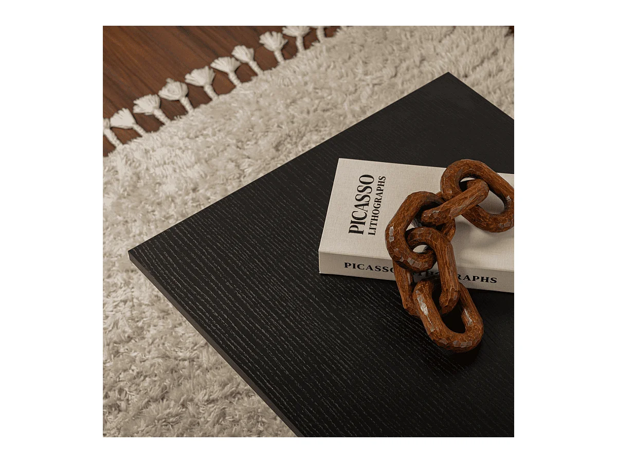 Table basse avec plateau rectangulaire L120 cm - SABIN