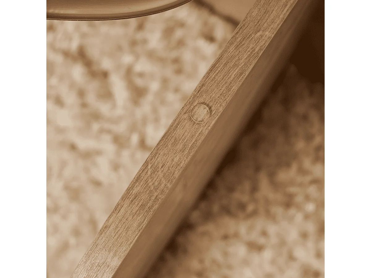 Table basse 2 plateaux dont 1 en verre trempé D75 cm - CLARA