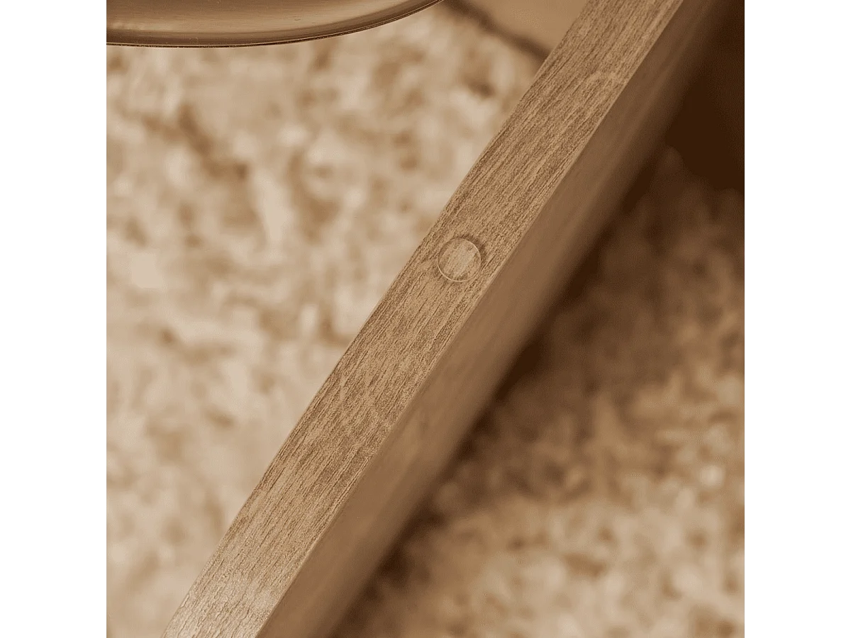 Salontafel met 2 bladen, waarvan één van gehard glas Ø75 cm - CLARA