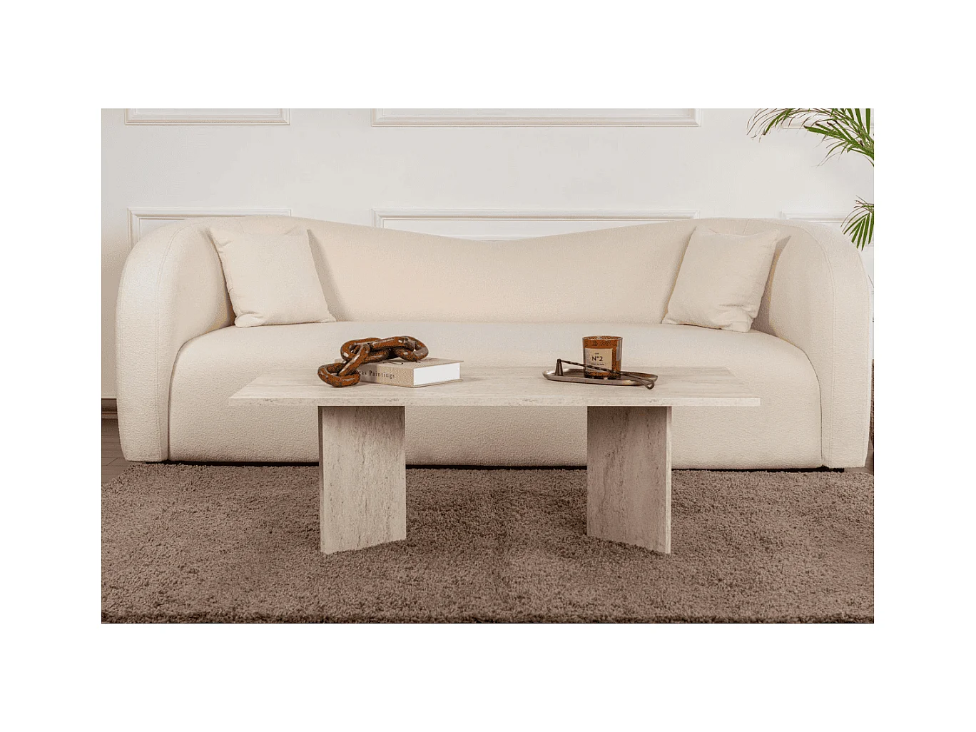 Couchtisch mit rechteckiger Platte L119 cm - SABIN