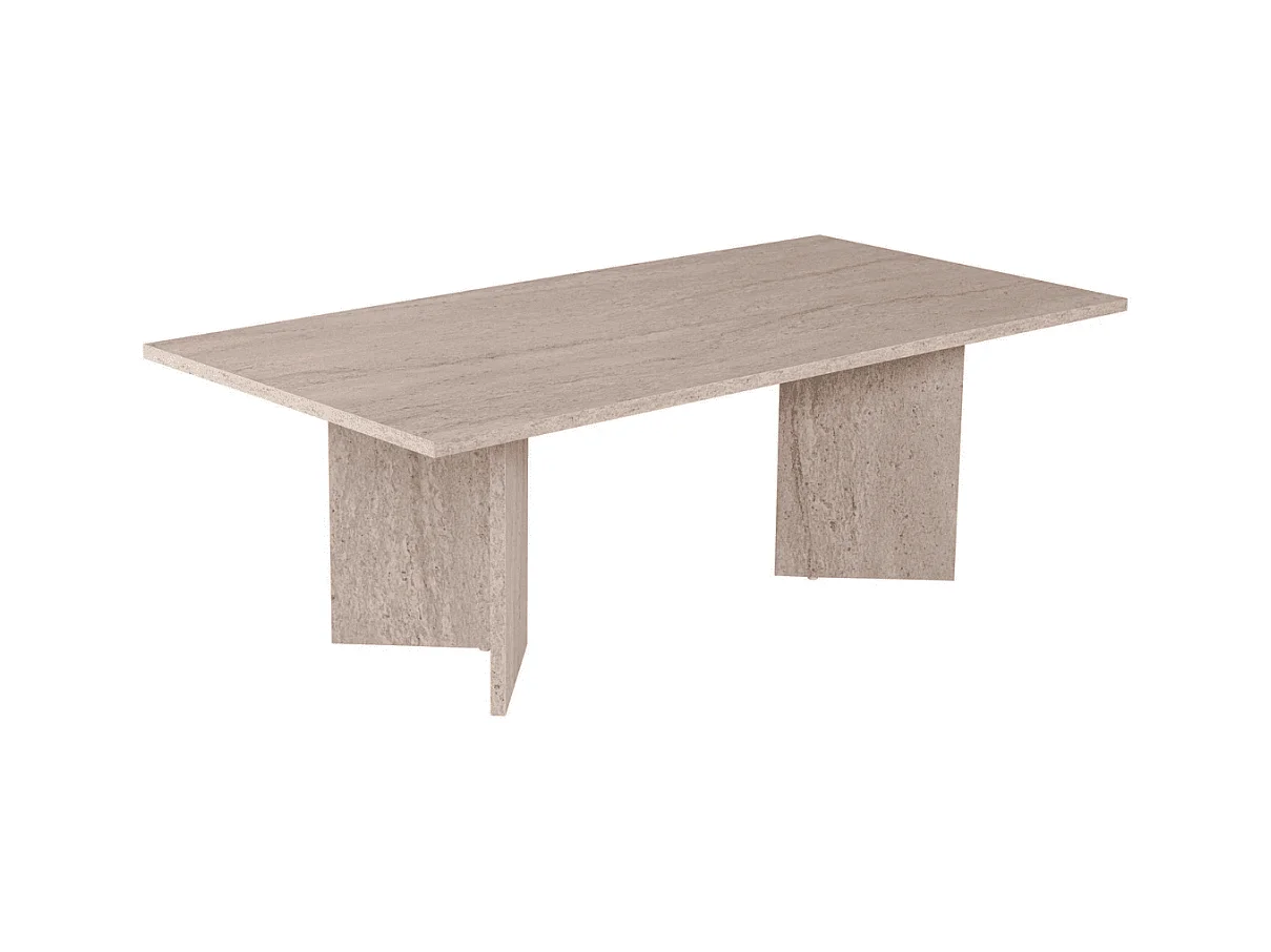 Table basse avec plateau rectangulaire L120 cm - SABIN