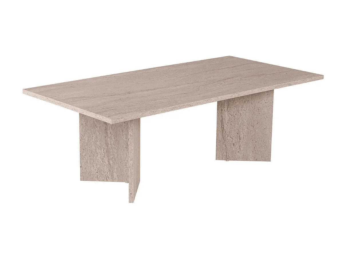 Tavolino con piano rettangolare L119 cm - SABIN