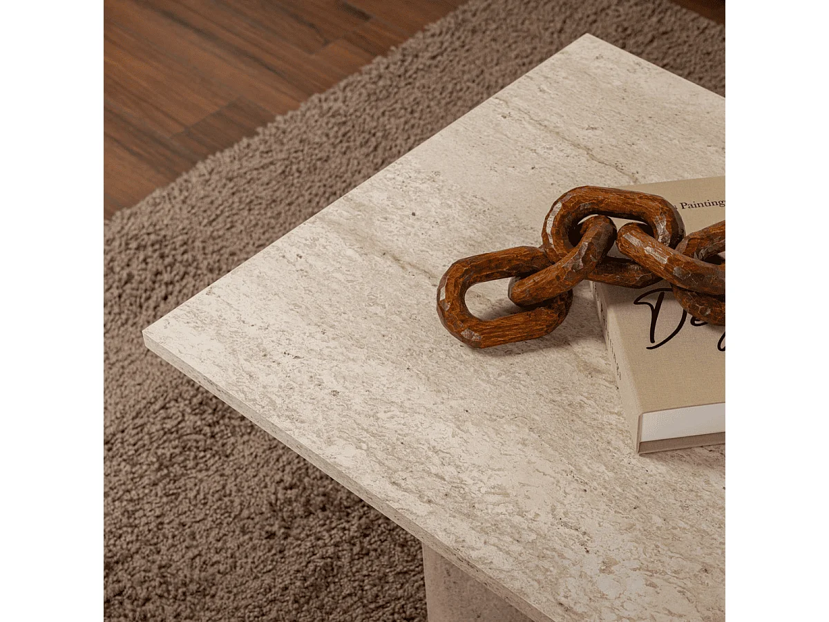 Tavolino con piano rettangolare L119 cm - SABIN