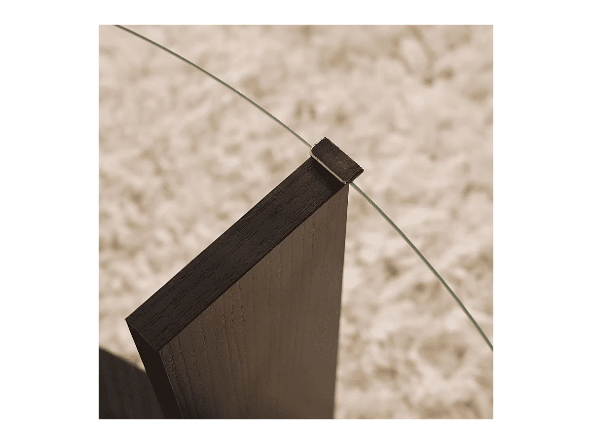 Table basse 2 plateaux dont 1 en verre trempé D75 cm - CLARA