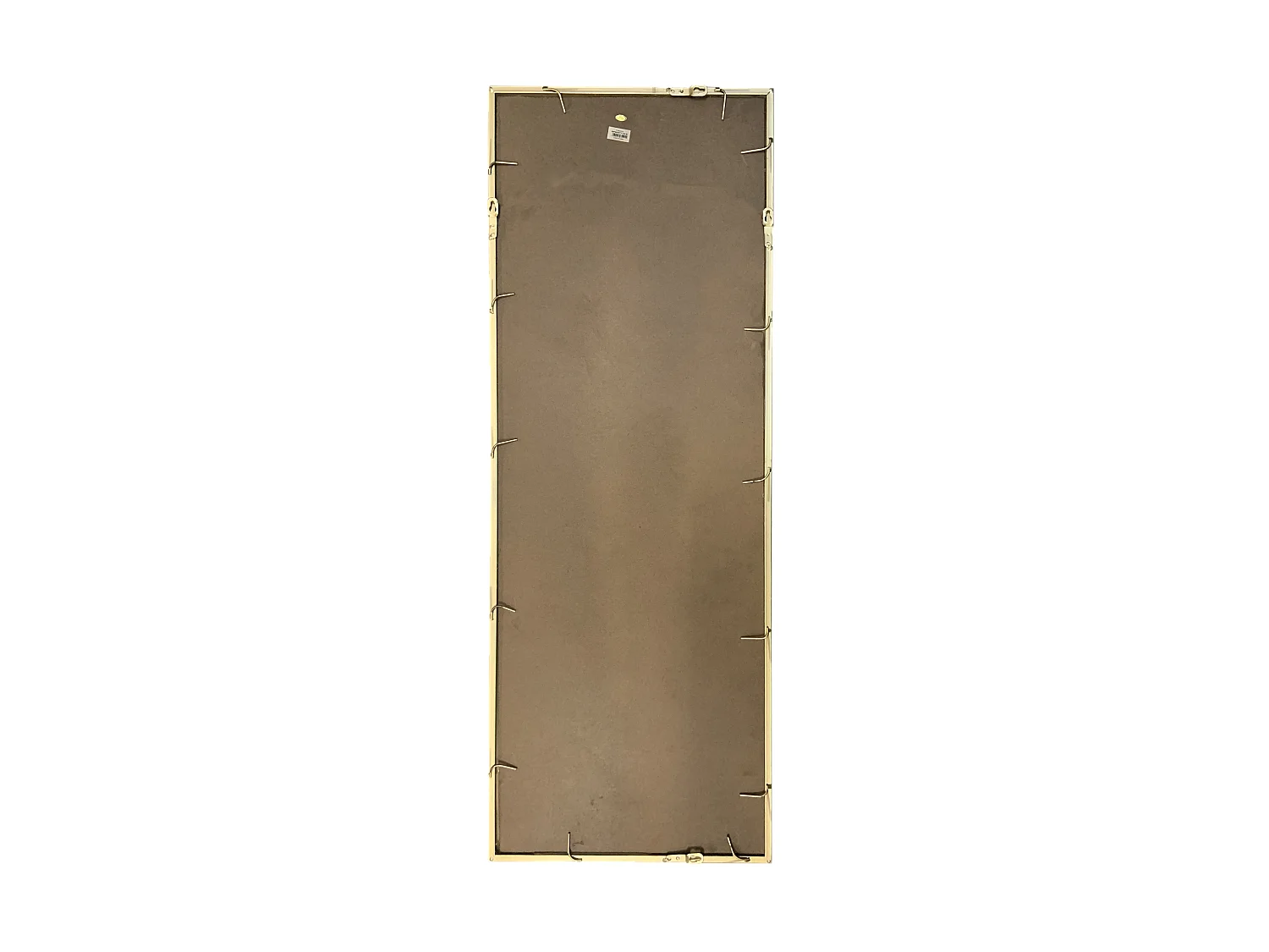 Miroir long métal doré 40x110cm