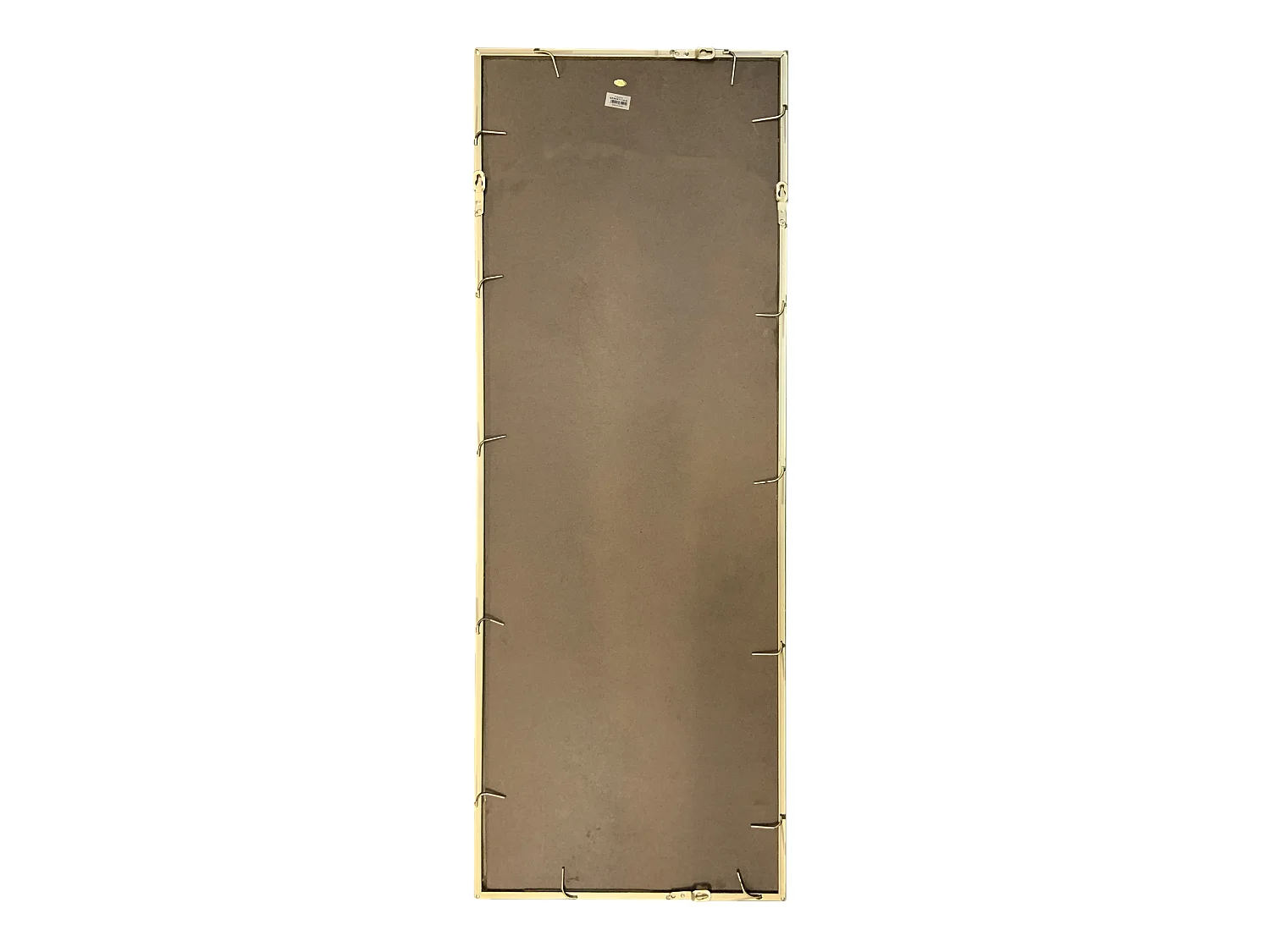 Miroir long métal doré 40x110cm