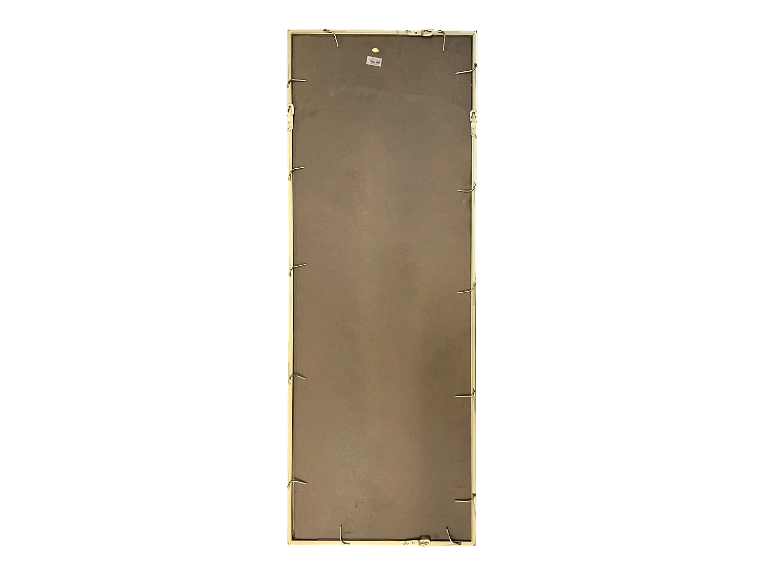 Miroir long métal doré 40x110cm
