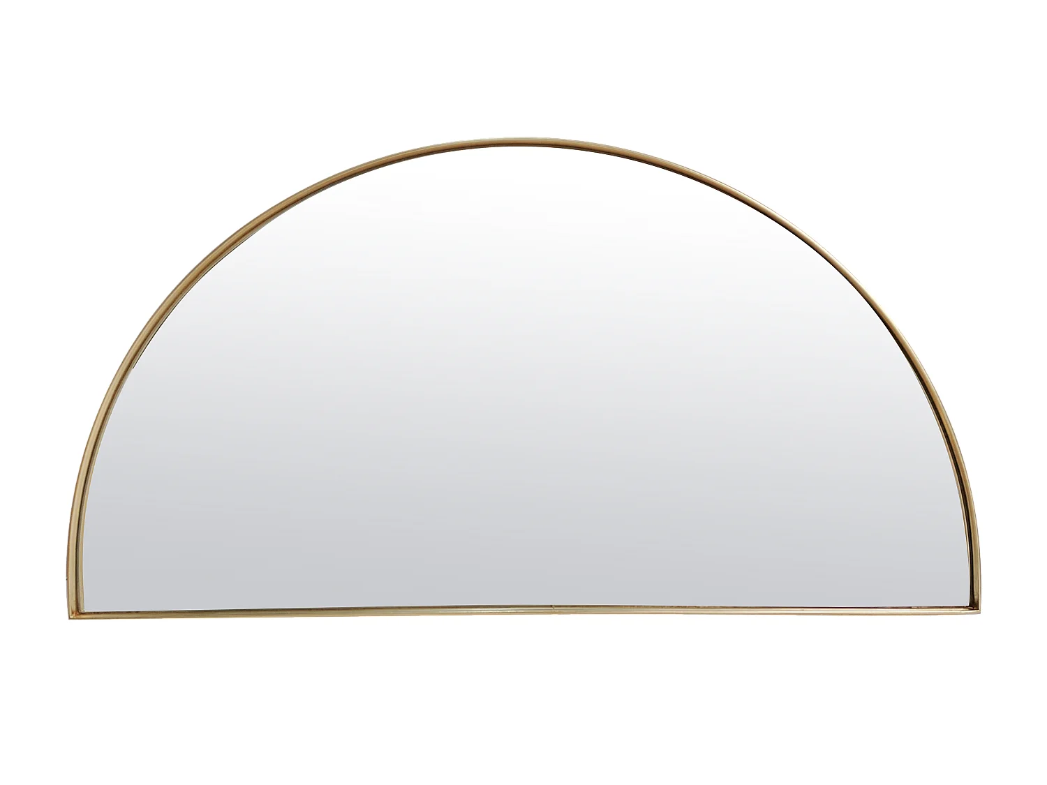 Miroir fin doré demi cercle 50x100cm