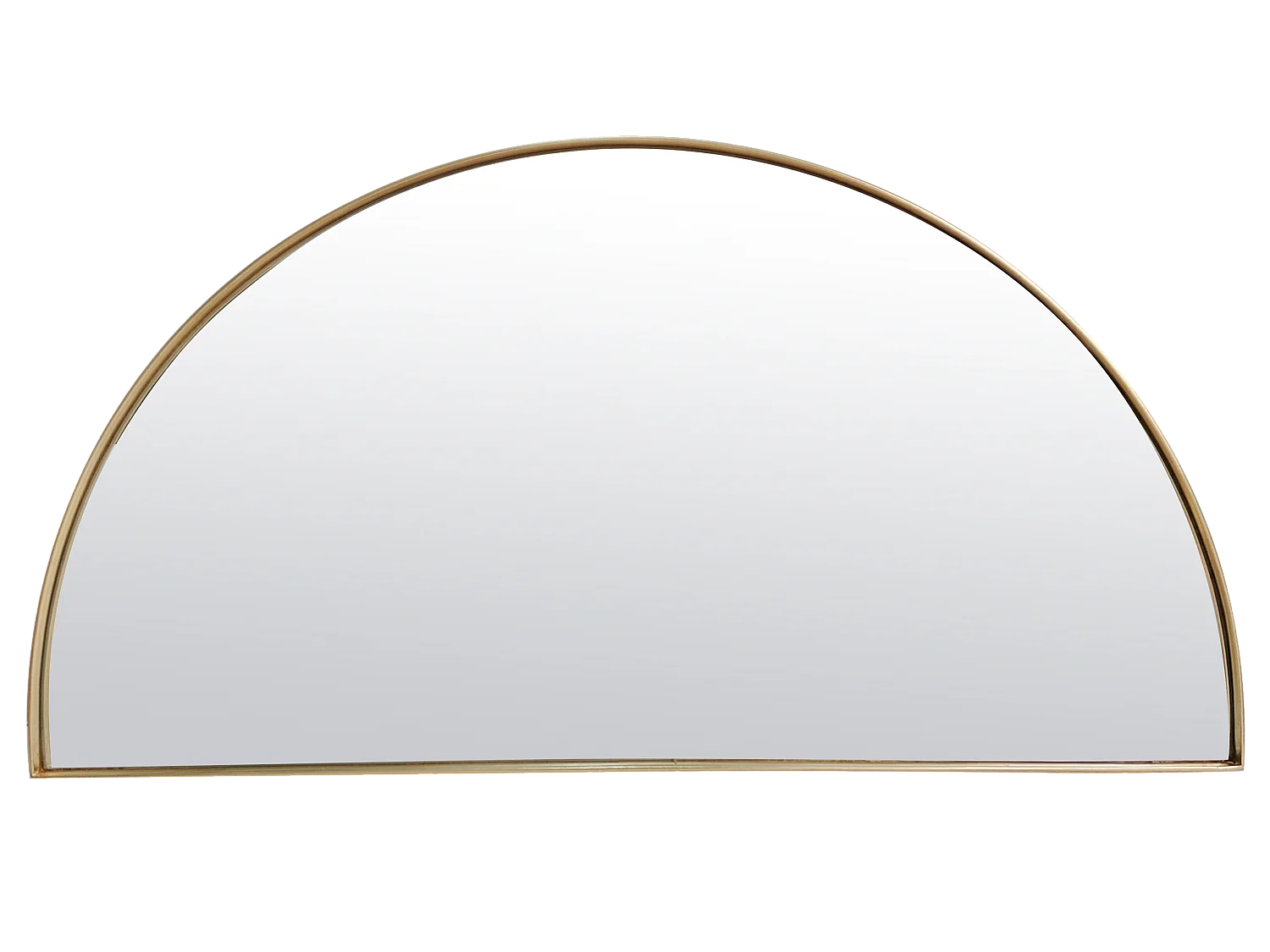 Miroir fin doré demi cercle 50x100cm