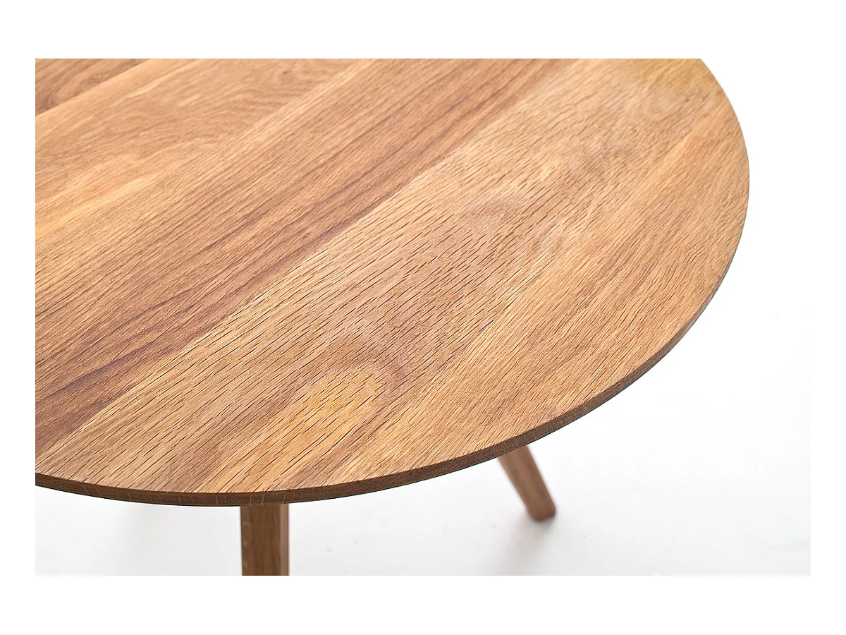 Set de tables basses coloris chêne massif huilé