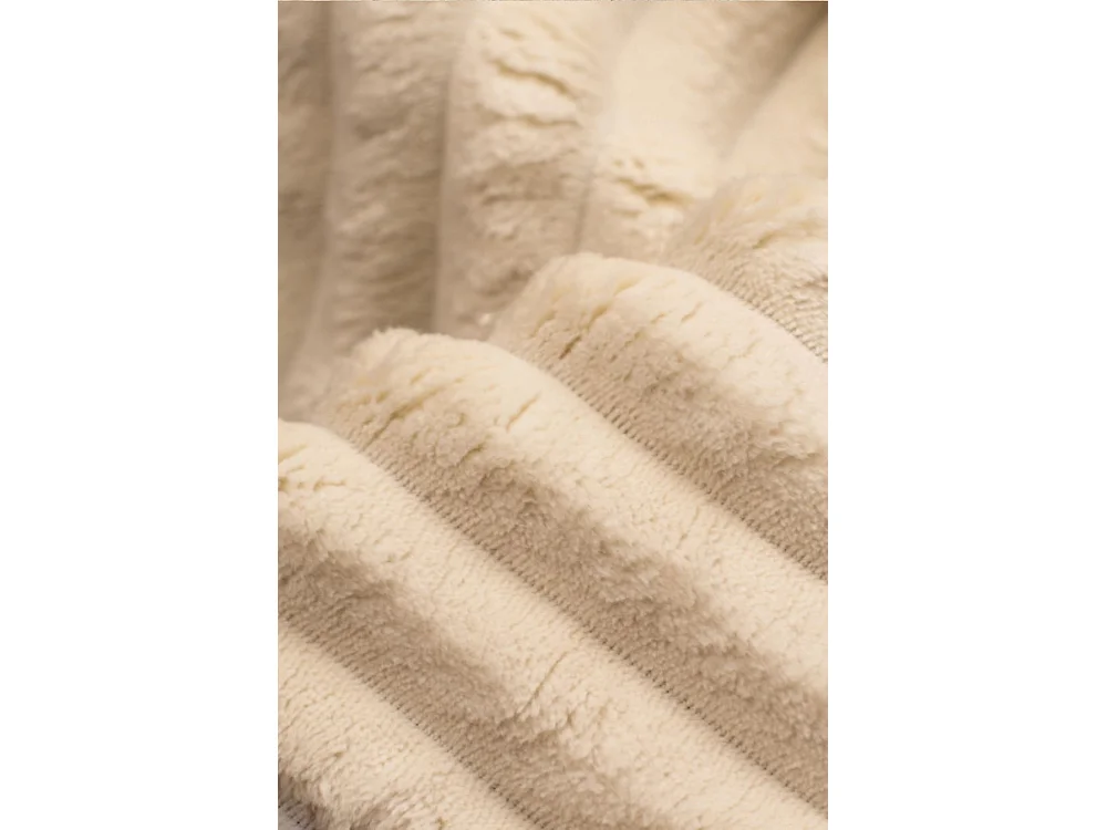 Boxspringbett mit bettkasten und topper TRENTO stoff  Plüsch Cord 140x200 cm Ecru H3-Bonell