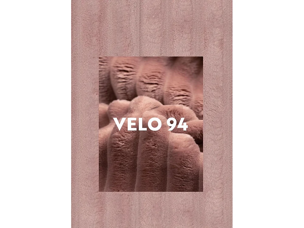 Lit à sommier tapissier avec sommier et surmatelas TRENTO en tissu peluche 120x200 cm rose H3-Bonell