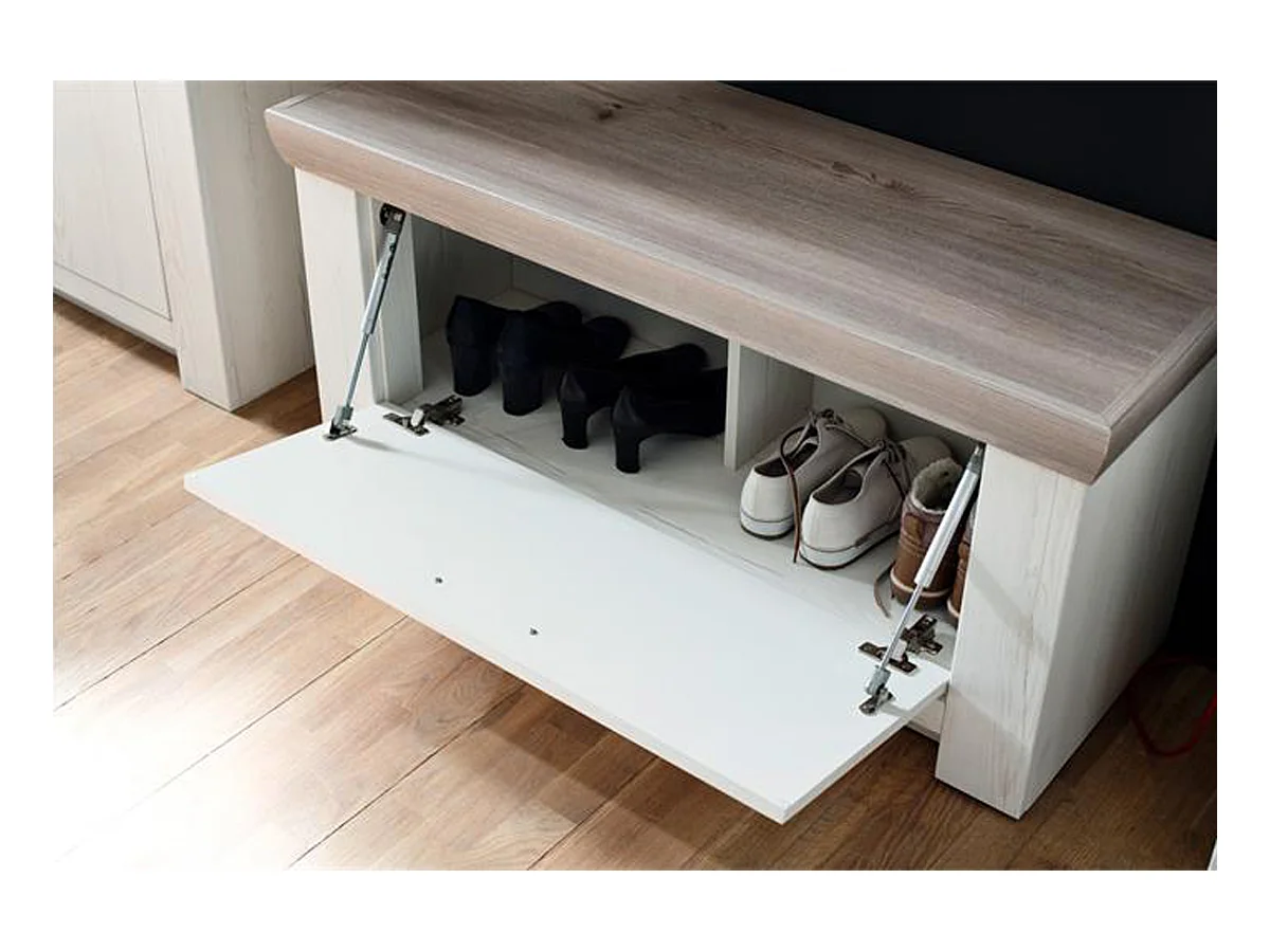 Ensemble d'entrée en pin blanc et chêne Nelson , 5 pièces