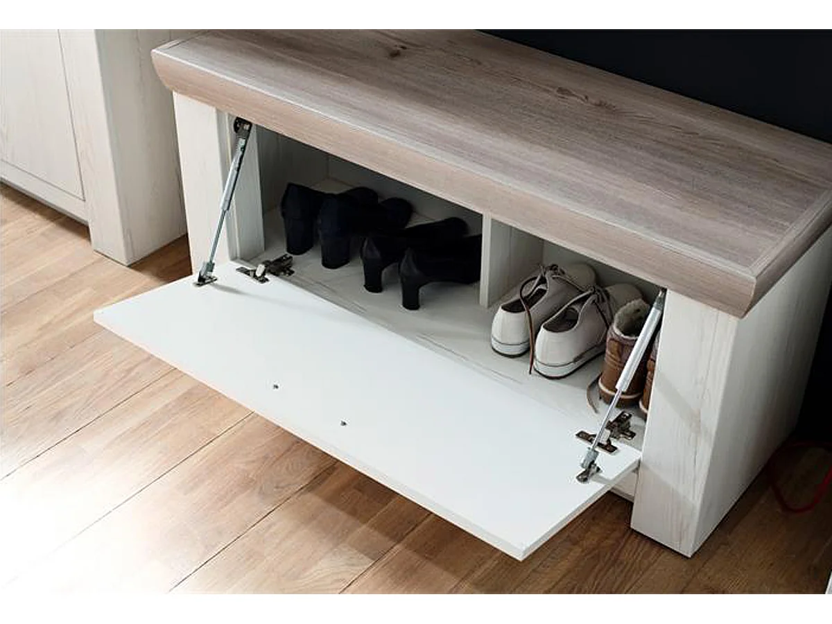 Ensemble d'entrée en pin blanc et chêne Nelson , 5 pièces