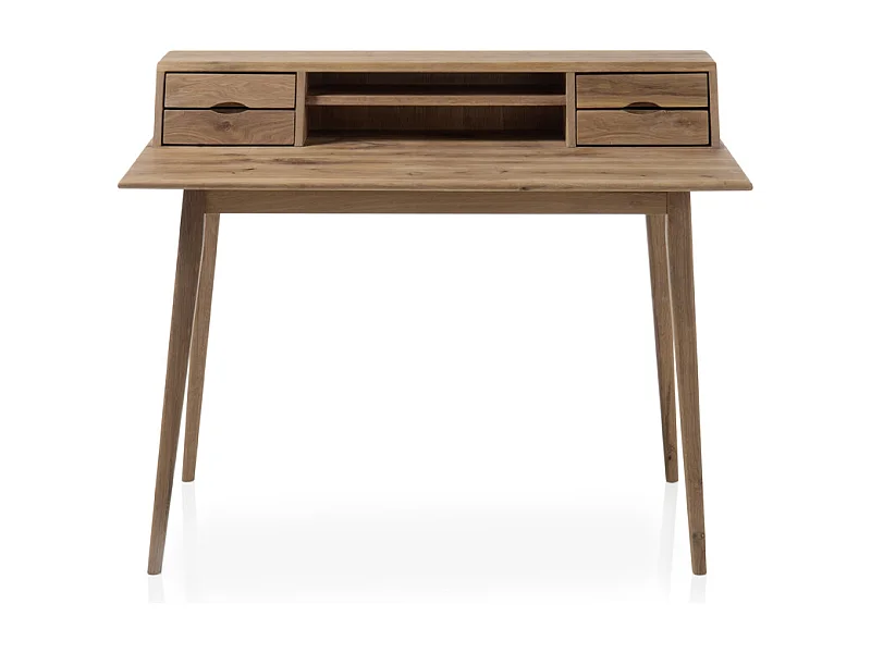 Bureau en chêne massif huilé - L110 x H90 x P58 cm