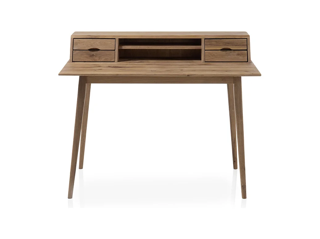 Bureau en chêne massif huilé - L110 x H90 x P58 cm