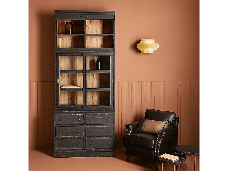 Libreria in pino massello H240 cm - AMSTERDAM