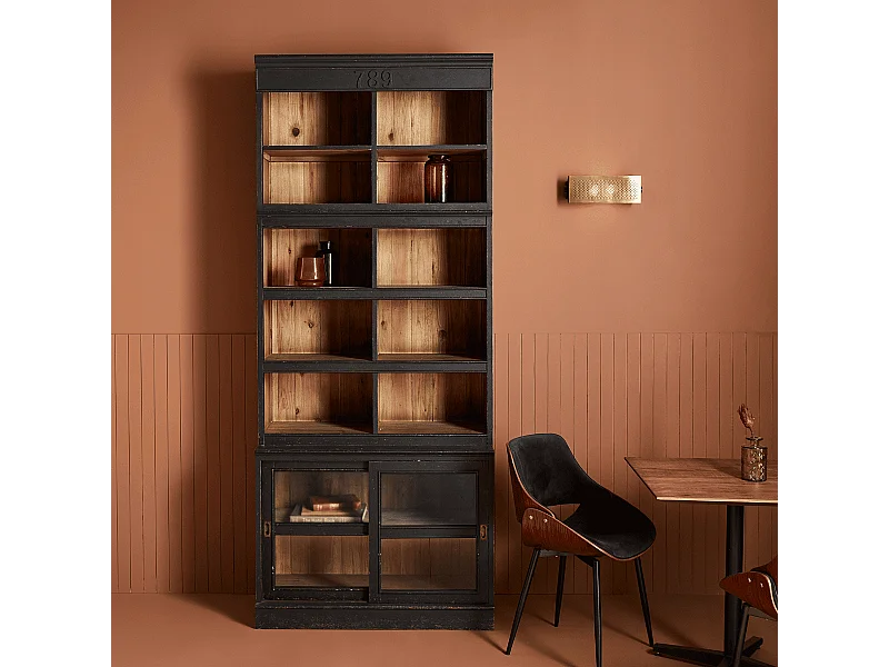 Libreria in pino massello H240 cm - AMSTERDAM