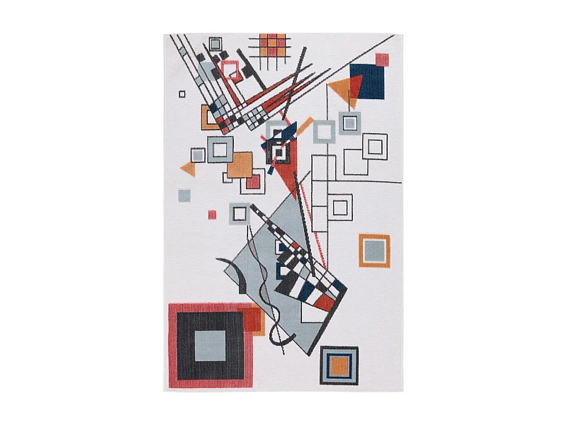 Tapis d'extérieur - 228x340cm - Blanc - Réversible - 100% polypropylène - 1350gr / m² - OURIKA