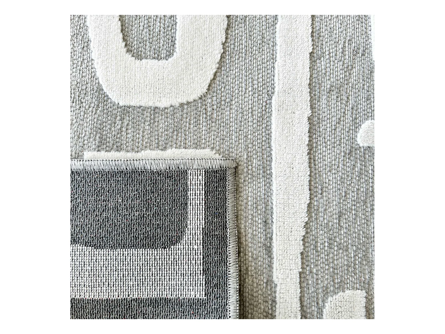 Tapis d'extérieur - 152x230cm - Gris - Réversible - 100% polypropylène - 1350gr / m² - KHIVA