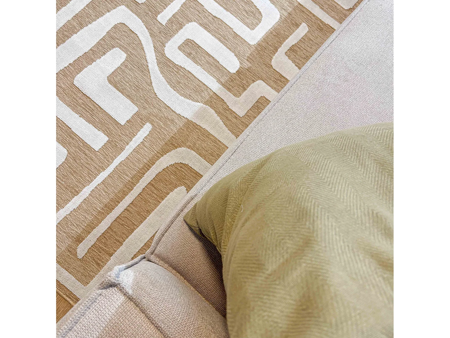 Tapis d'extérieur - 228x340cm - Beige - Réversible - 100% polypropylène - 1350gr / m² - ZANTE