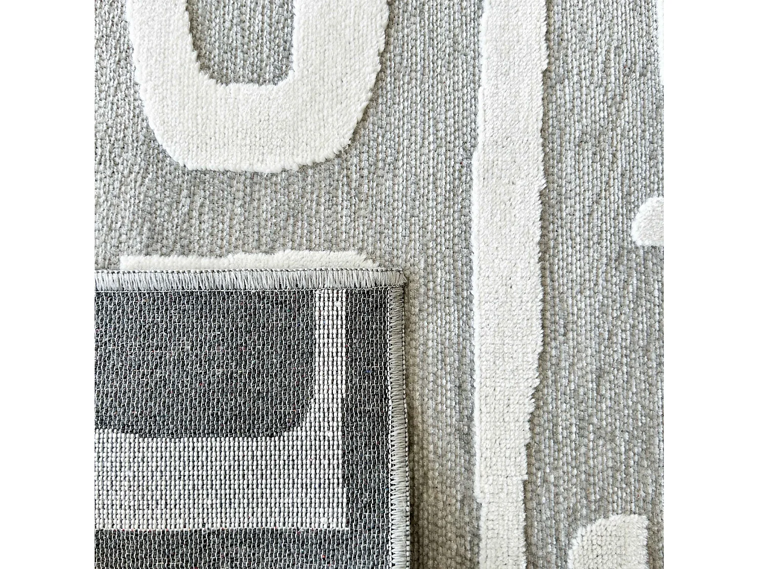 Tapis d'extérieur - 228x340cm - Gris - Réversible - 100% polypropylène - 1350gr / m² - KHIVA