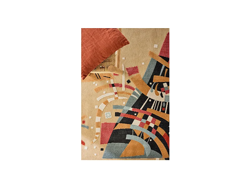 Tapis d'extérieur - 152x230cm - Beige - Réversible - 100% polypropylène - 1350gr / m² - SEVILLE