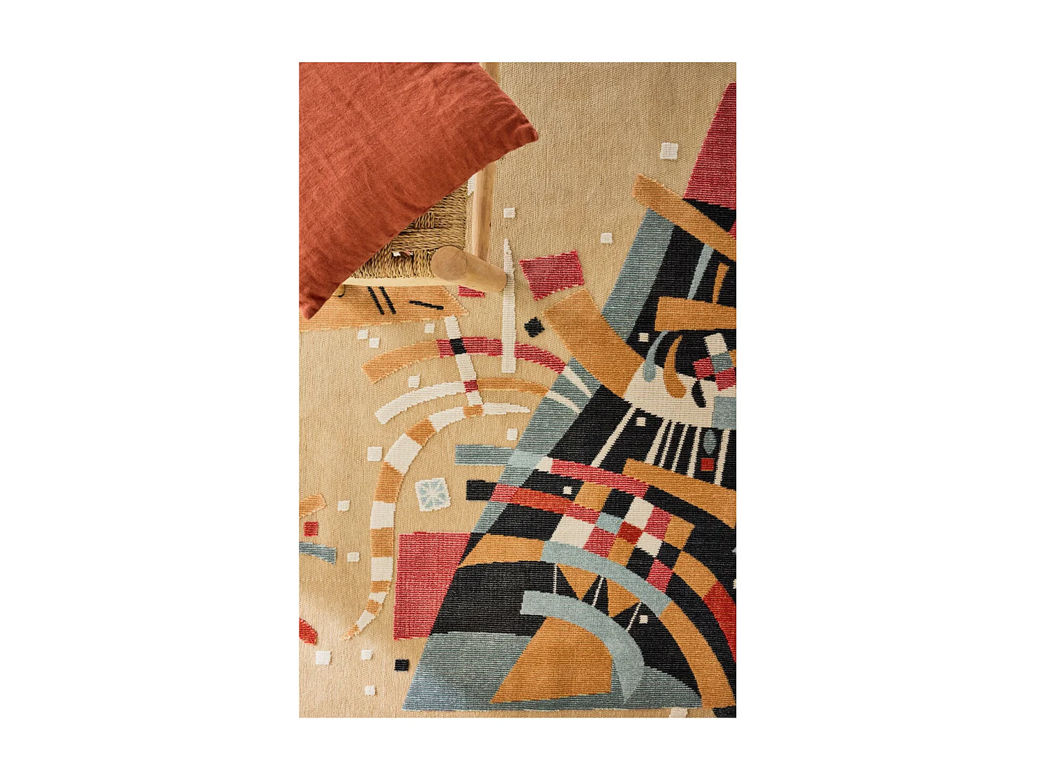 Tapis d'extérieur - 152x230cm - Beige - Réversible - 100% polypropylène - 1350gr / m² - SEVILLE