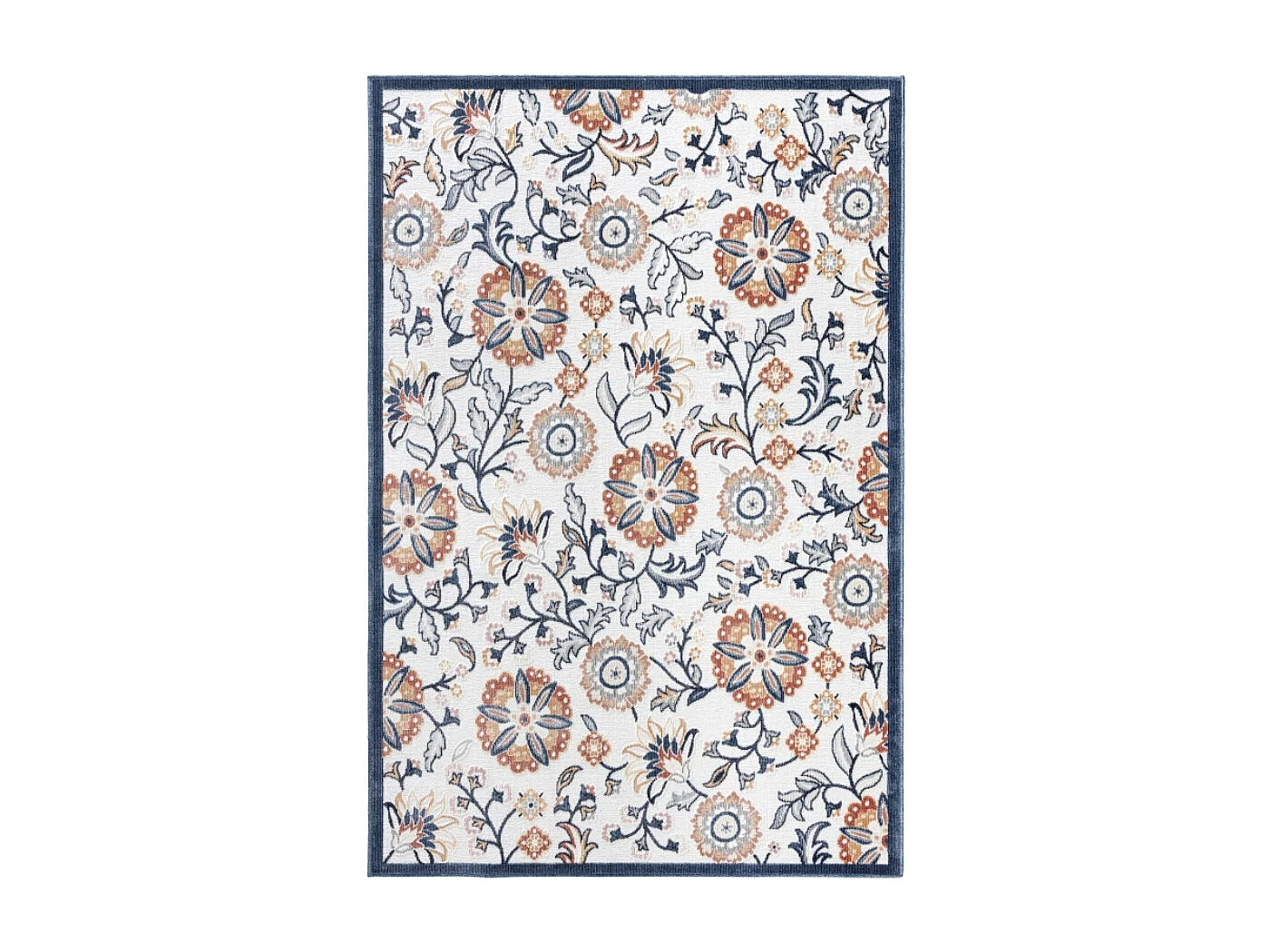 Tapis d'extérieur - 152x230cm - Blanc - Réversible - 100% polypropylène - 1350gr / m² - BRASILIA