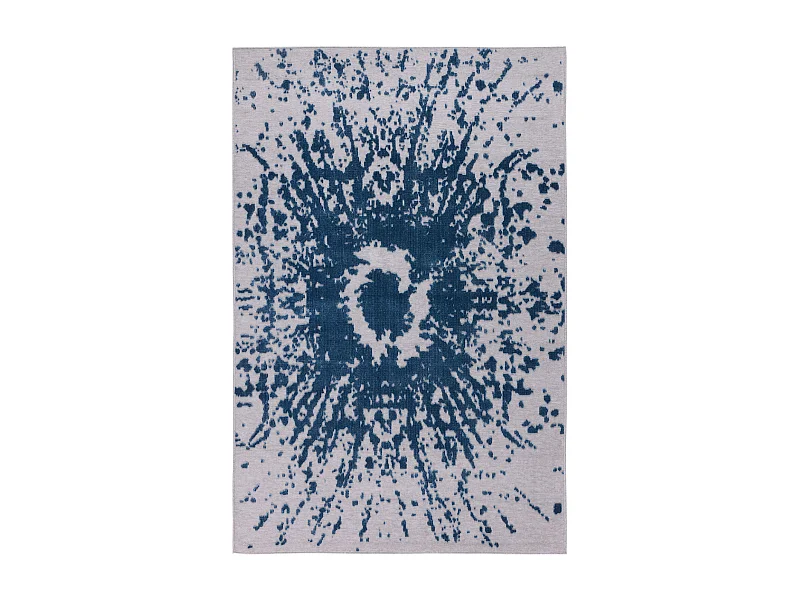 Tapis d'extérieur - 152x230cm - Bleu - Réversible - 100% polypropylène - 1350gr / m² - BYBLOS