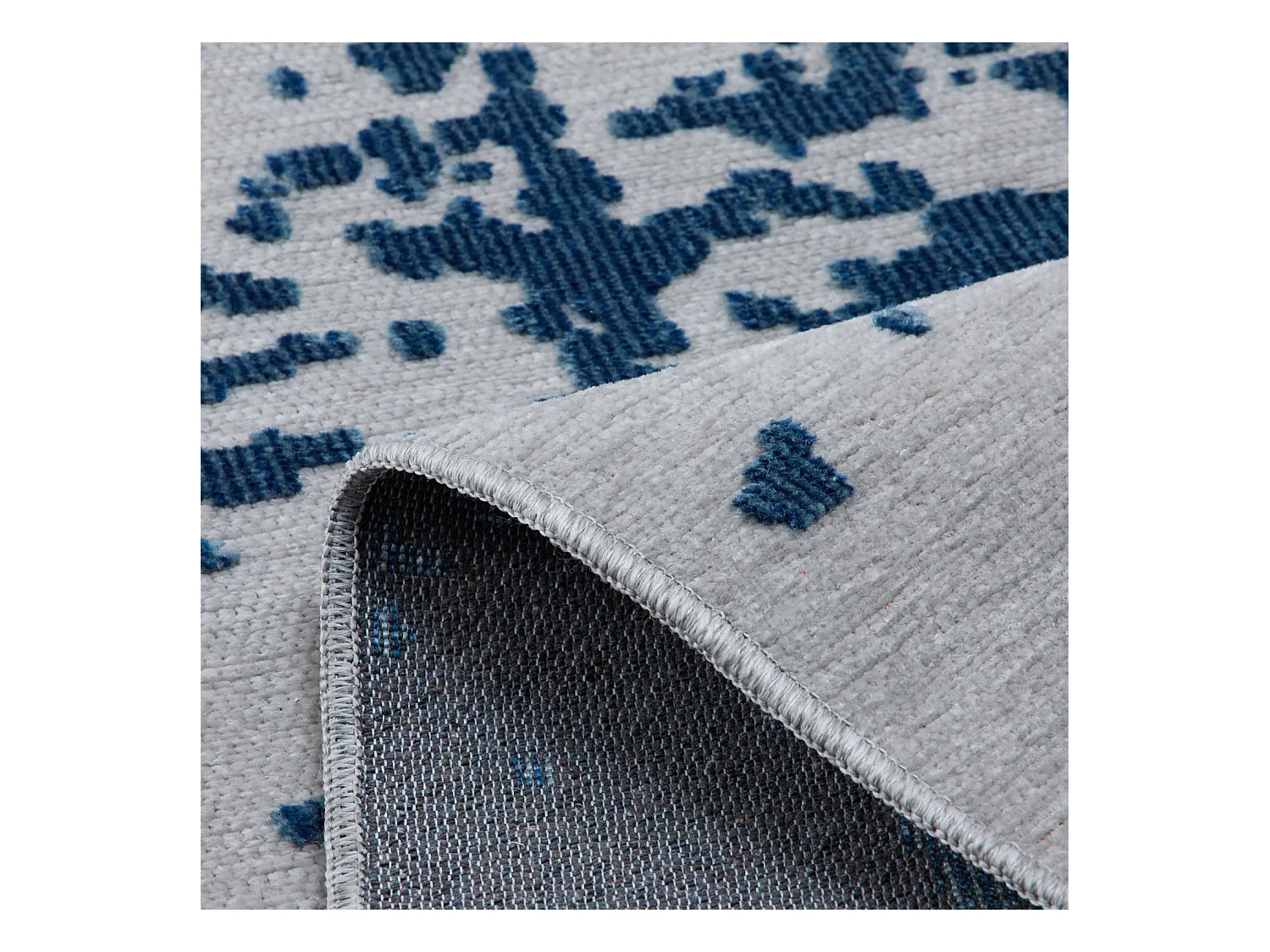 Tapis d'extérieur - 152x230cm - Bleu - Réversible - 100% polypropylène - 1350gr / m² - BYBLOS