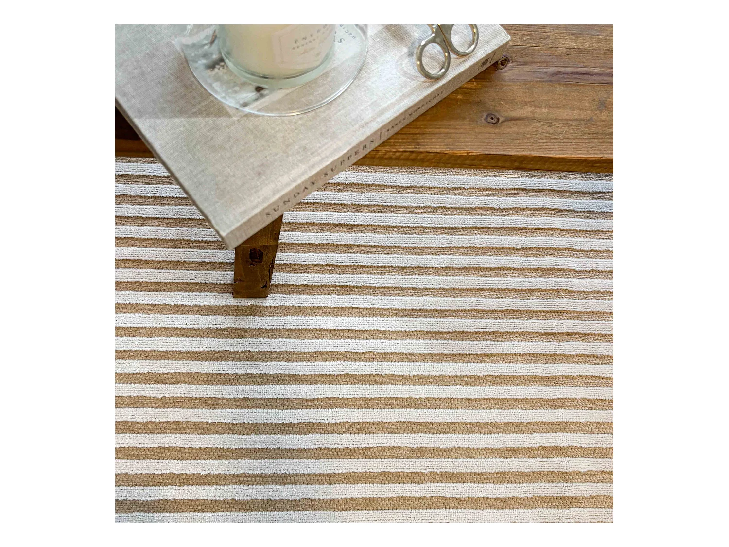 Tapis d'extérieur - 228x340cm - Beige - Réversible - 100% polypropylène - 1350gr / m² - OSLO