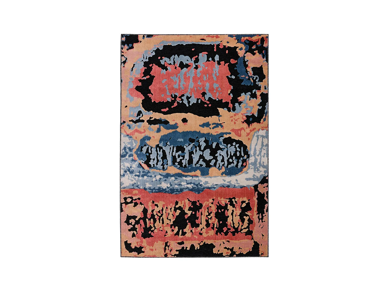 Tapis d'extérieur - 228x340cm - Noir - Réversible - 100% polypropylène - 1350gr / m² - SANTELIA