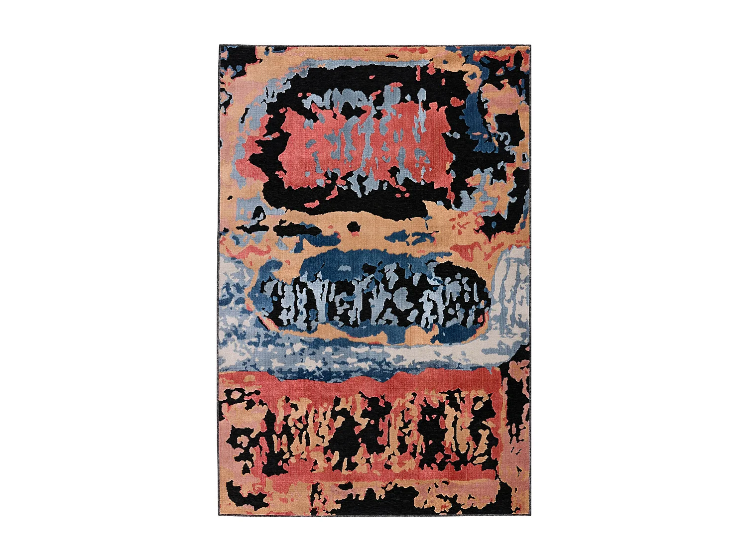 Tapis d'extérieur - 228x340cm - Noir - Réversible - 100% polypropylène - 1350gr / m² - SANTELIA