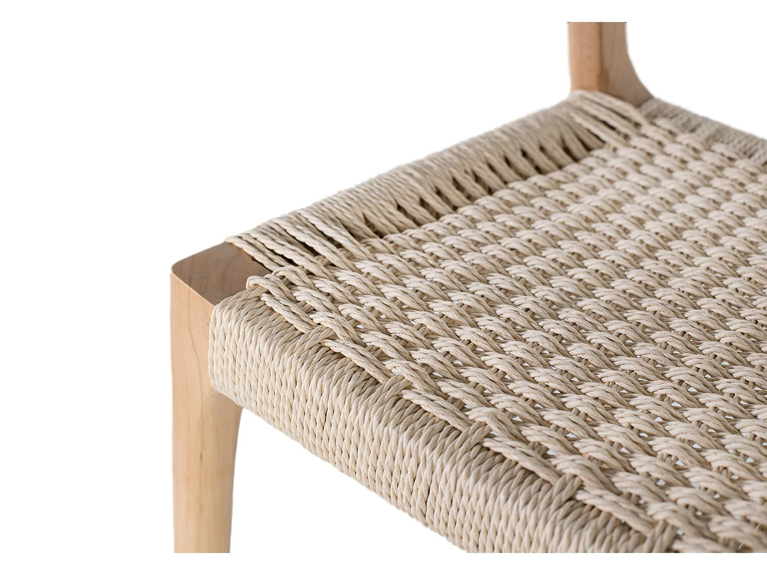 Ensemble de 2 chaises en bois d'hévéa