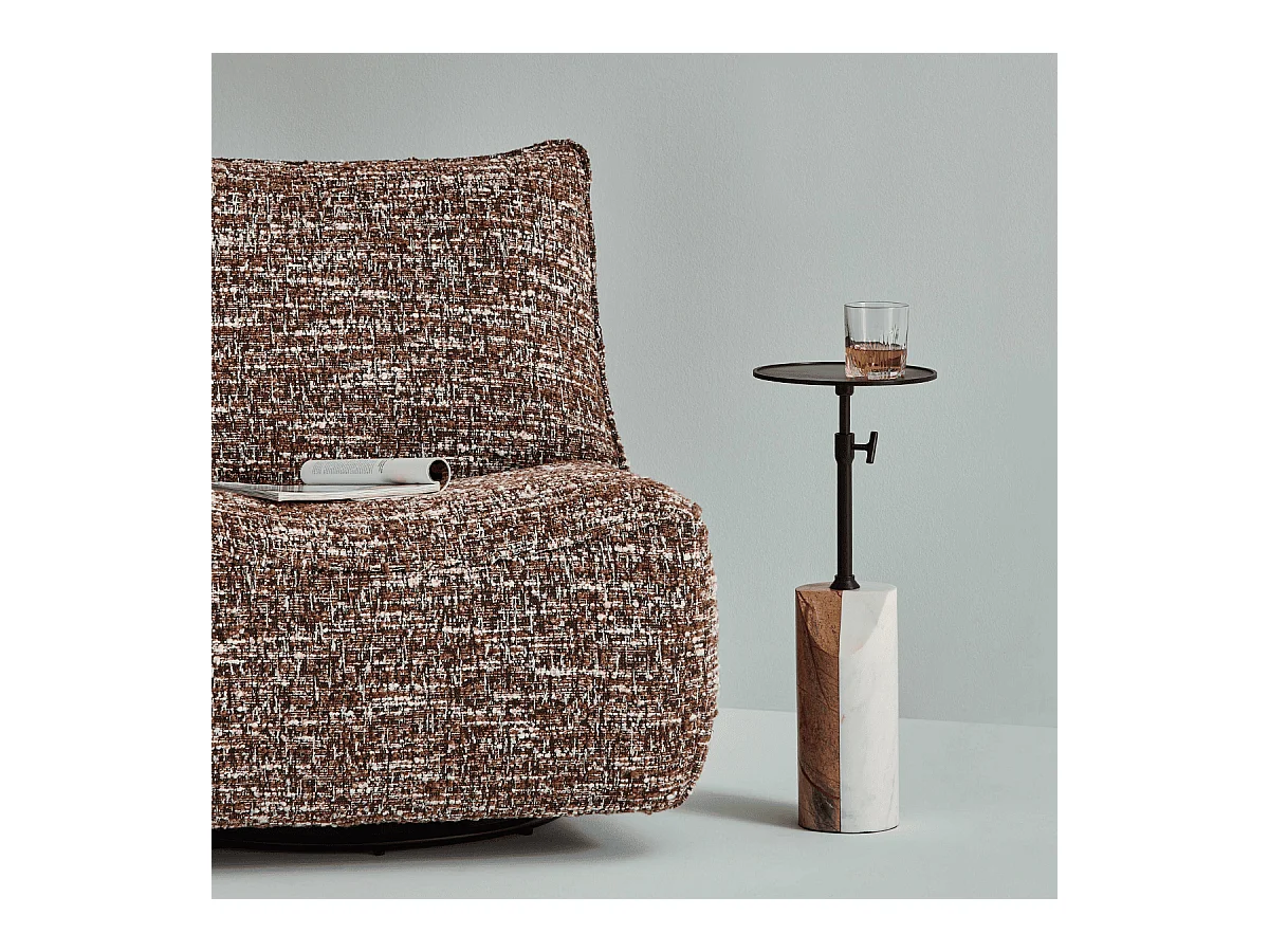 Sellette avec piètement en marbre D23 cm - ERNEST