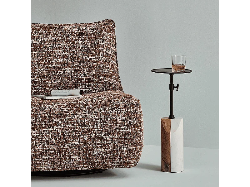 Sellette avec piètement en marbre D23 cm - ERNEST