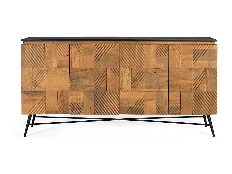 Komoda z drewna mango w naturalnym wykończeniu 170 cm