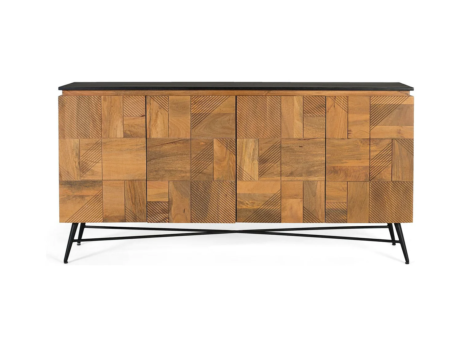 Buffet en bois de manguier finition naturelle, 170 cm