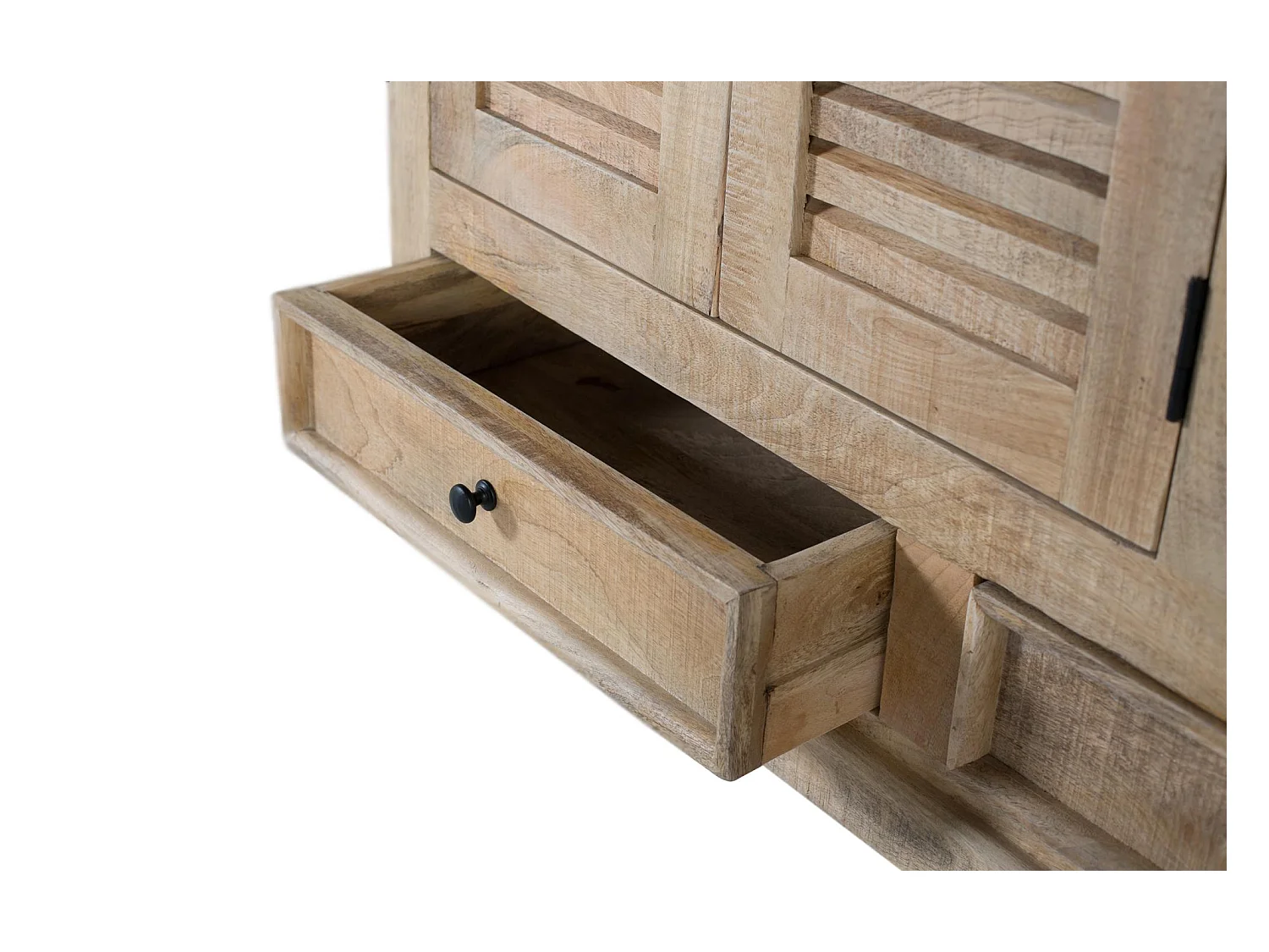 Dressoir met 3 deuren en 2 lades van mangohout