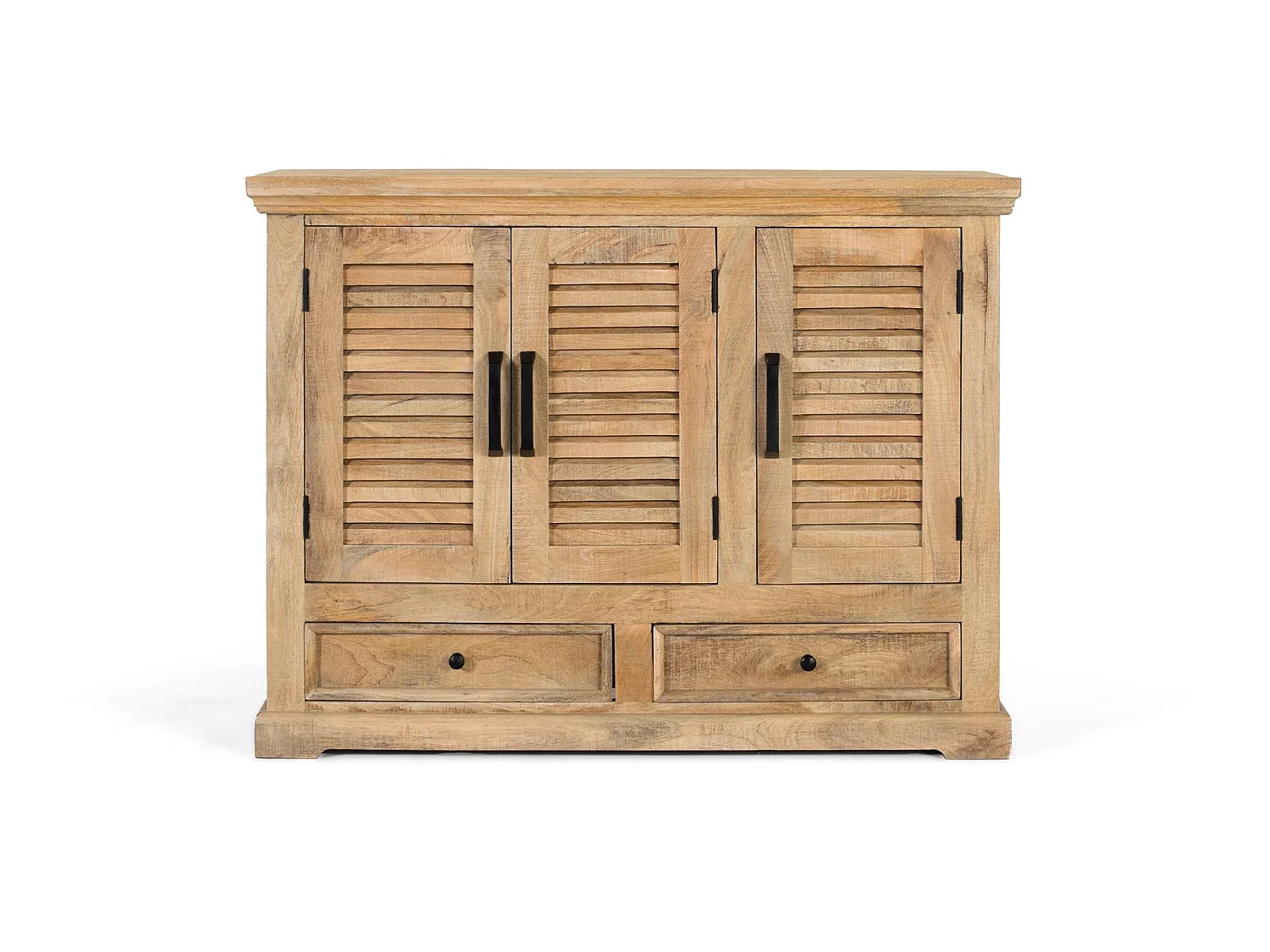 Credenza con 3 ante e 2 cassetti in legno di mango.