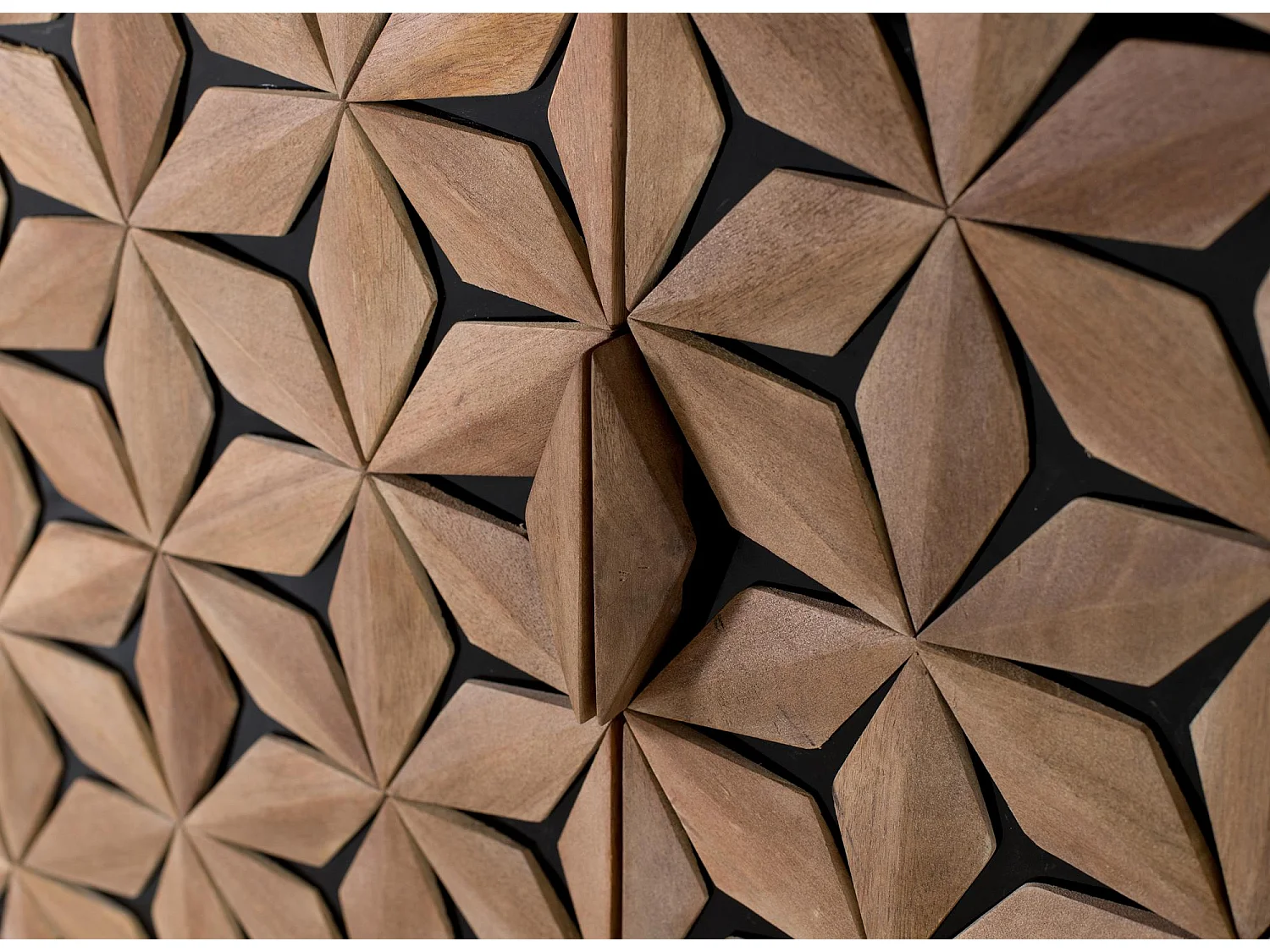 Buffet artisanal en bois de manguier avec 4 portes, 220 cm