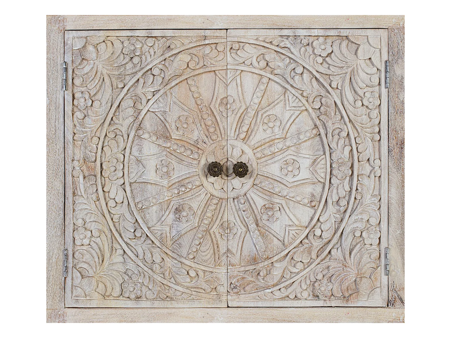 Buffet à quatre portes fait main en bois de manguier