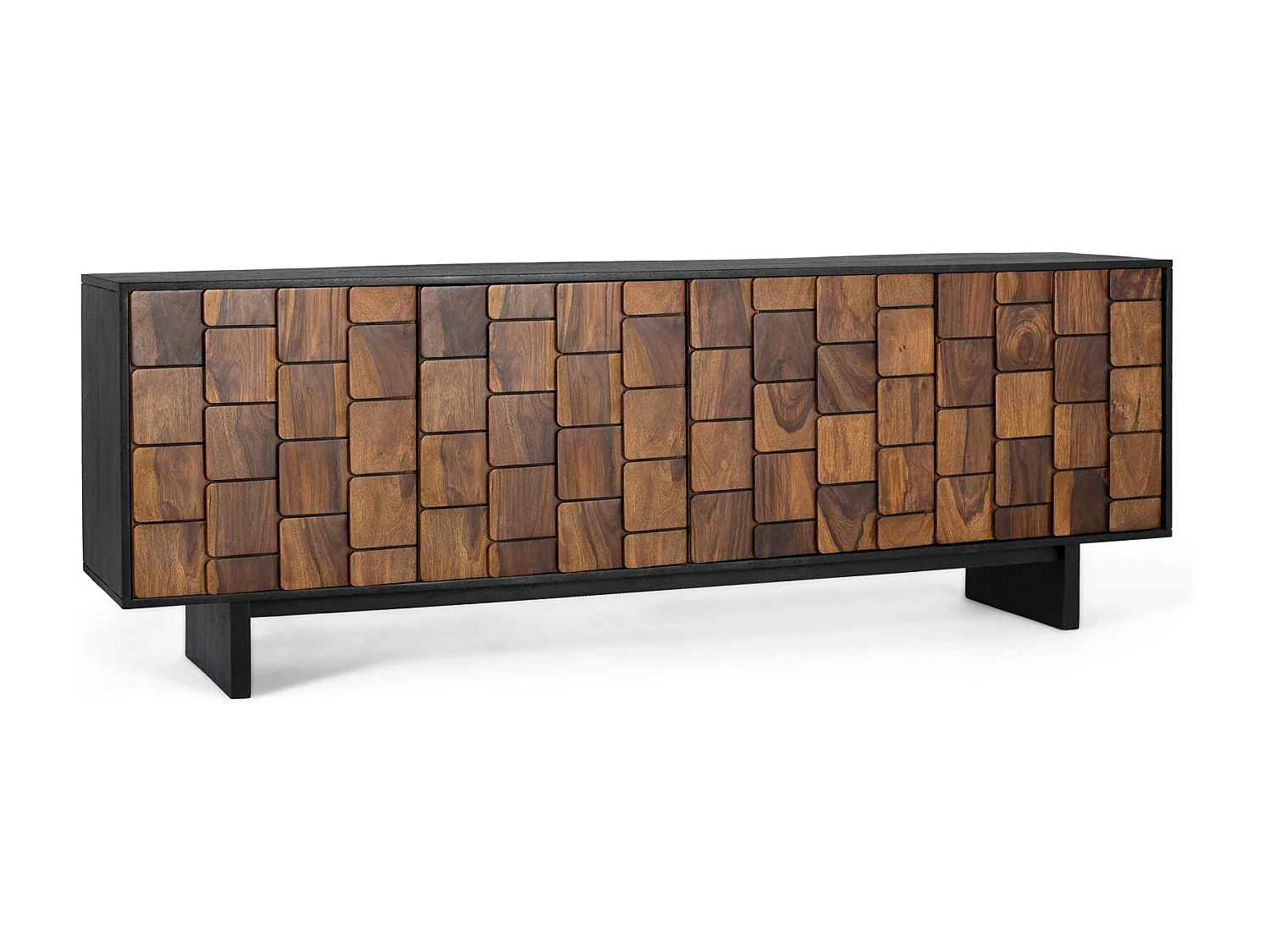 Sideboard mit vier Türen aus Sheesamholz